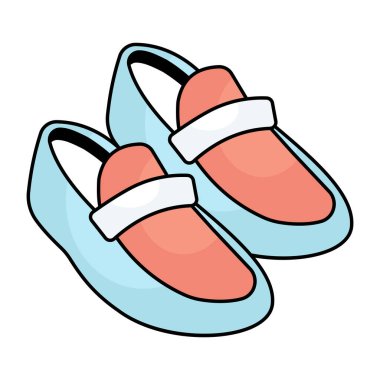 Renkli bir ayakkabı tasarımı simgesi