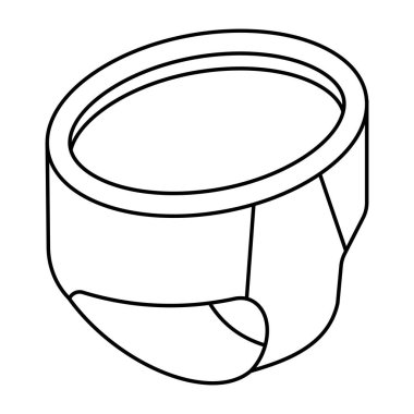 Güzel bir iç çamaşırı tasarımı ikonu. 