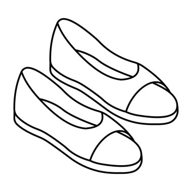 Düz dizayn edilmiş sandalet simgesi