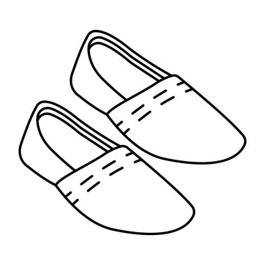 Düz dizayn edilmiş sandalet simgesi