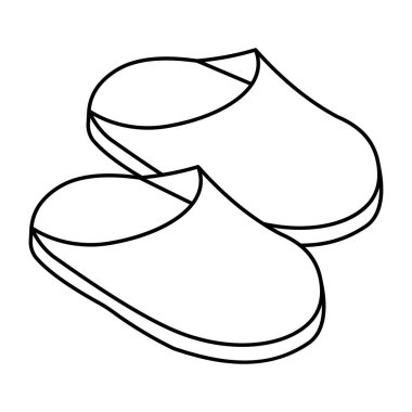 Düz dizayn edilmiş sandalet simgesi