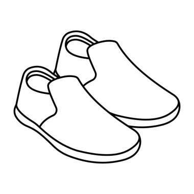 Düz dizayn edilmiş sandalet simgesi