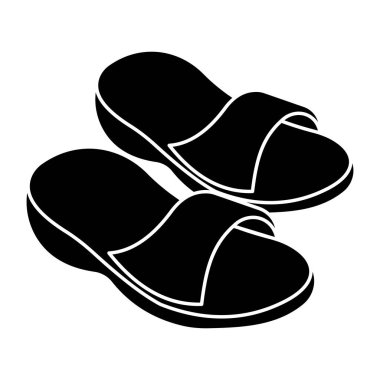 Düz dizayn edilmiş sandalet simgesi