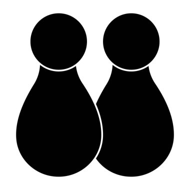 Satranç taşlarının mükemmel tasarım simgesi