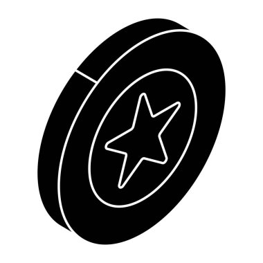 Kumarhane çipinin renkli tasarım simgesi