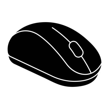 Bir düz tasarım fare simgesi 