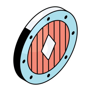 Kumarhanenin renkli tasarım simgesi