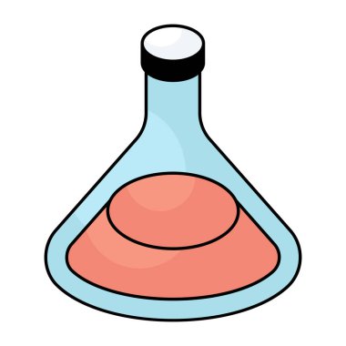      Kimyasal şişenin son moda vektör tasarımı