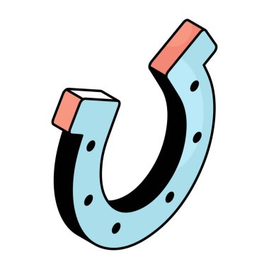 Mıknatısın düzenlenebilir tasarım simgesi 