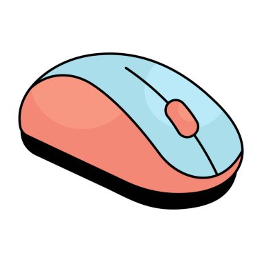 Bir düz tasarım fare simgesi 