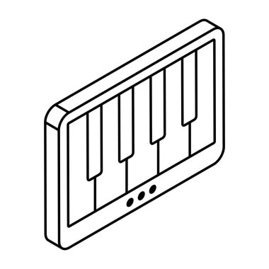       Piyanonun son moda vektör tasarımı 