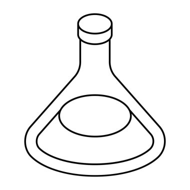      Kimyasal şişenin son moda vektör tasarımı