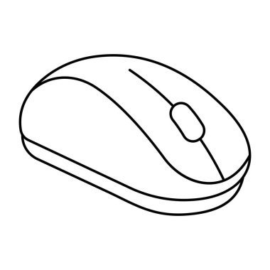 Bir düz tasarım fare simgesi 