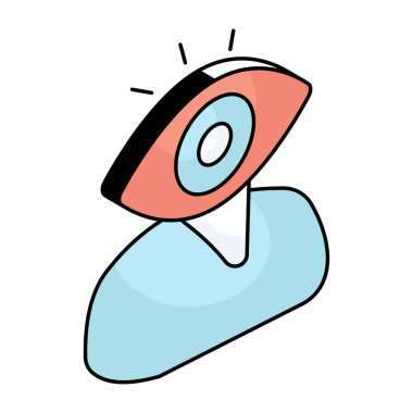 Renkli bir izleme tasarımı simgesi 