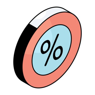 Yüzdenin güzel bir tasarım simgesi 