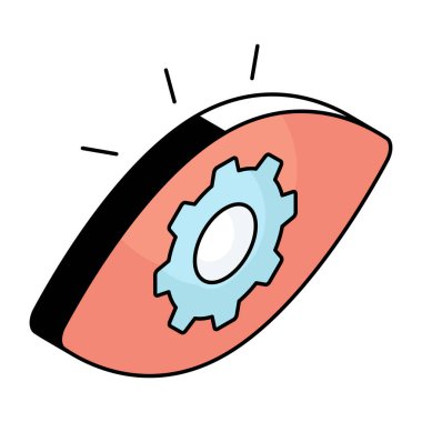 Göz ayarlarının yaratıcı tasarım simgesi