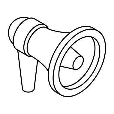 Megafonun modern tasarım simgesi 