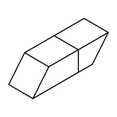 Silginin düz dizayn simgesi