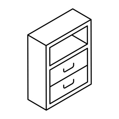 Ofis çekmecesinin modern tasarım simgesi