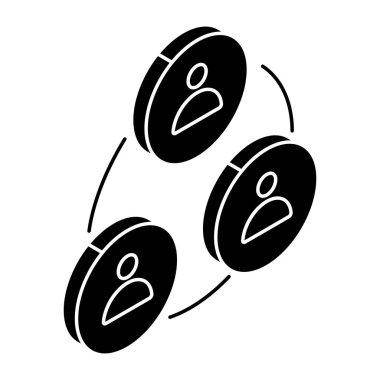 İş takımının mükemmel tasarım simgesi