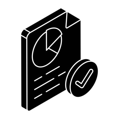 Perfect design icon of business report 