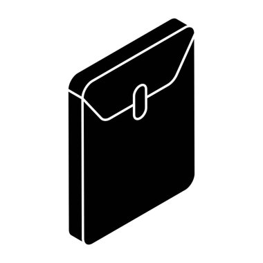 Uzun zarflı düz bir dizayn simgesi