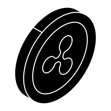 Değişken madeni paranın moda tasarım simgesi