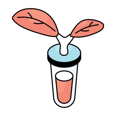 Perfect design icon of botanical flask 