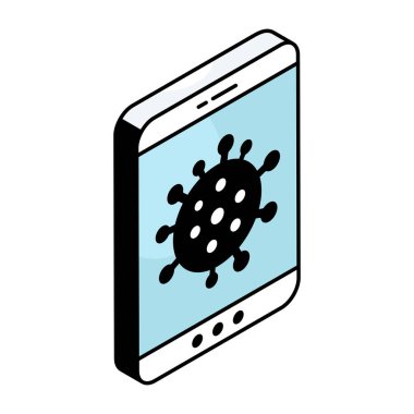 COVID-19 'un düz tasarım simgesi