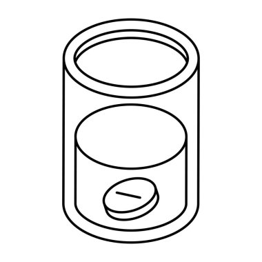 Çözünen tıbbın simge tasarımı 