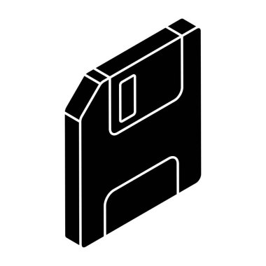 Disketin yaratıcı tasarım simgesi