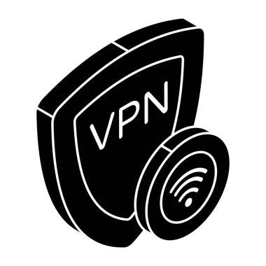 Vpn 'nin yaratıcı tasarım simgesi
