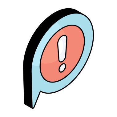 Sohbet uyarısının güzel bir tasarım simgesi