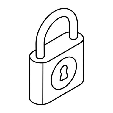 Kilit için bir simge tasarımı