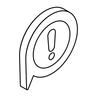 Sohbet uyarısının güzel bir tasarım simgesi