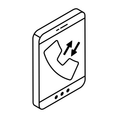 Çağrı saptırma için renkli bir tasarım simgesi