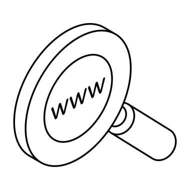 Arama www için mükemmel tasarım simgesi