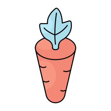 Havucun moda vektör tasarımı