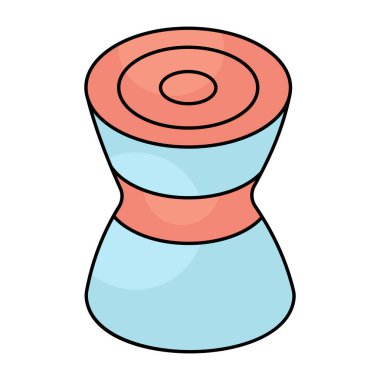 Düz dizayn edilmiş saman balyası. 