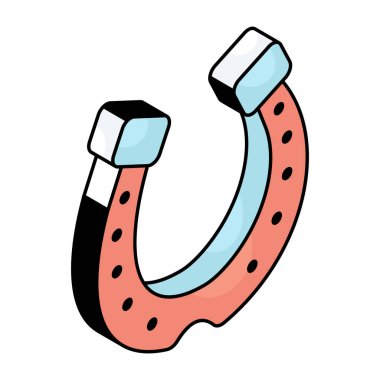 Unique design icon of magnet