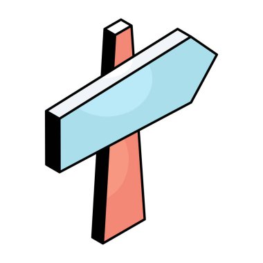 Modern design icon of roadboard  