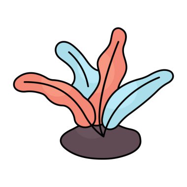 A unique design icon of indoor plant 