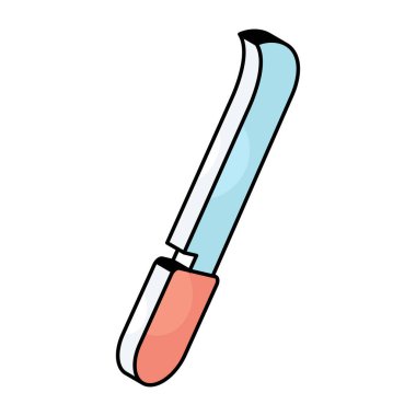 Renkli bir bıçak tasarımı simgesi