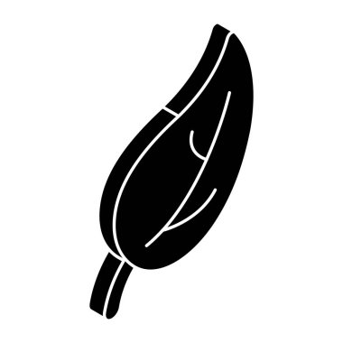 Yaprağın yaratıcı tasarım simgesi