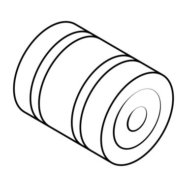 Düz dizayn edilmiş saman balyası. 