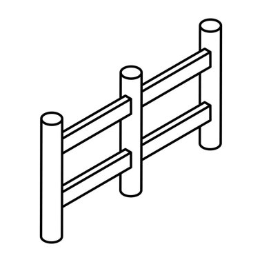 An icon design of fence