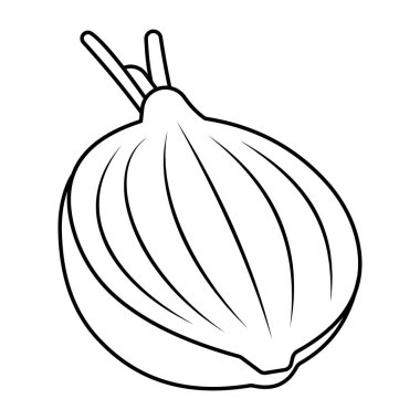 Modern soğan tasarımı simgesi
