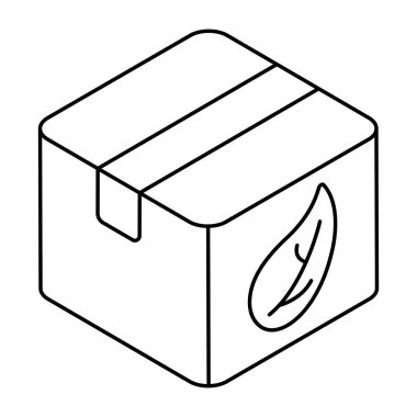 Eko paketinin bir simge tasarımı 