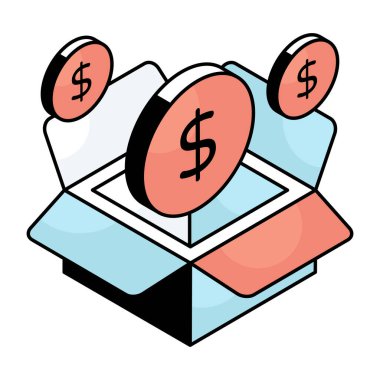 Para paketinin güzel bir tasarım simgesi