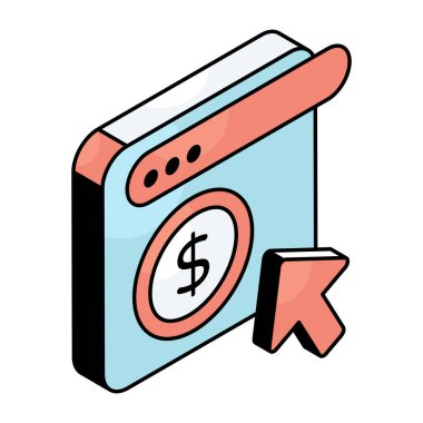 Web parasının yaratıcı tasarım simgesi 